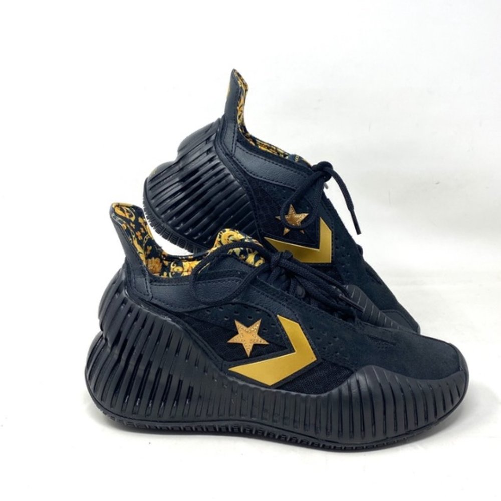 Converse BB Prototype CX Gold Black Mesh Women's Mid Basketball Sneakers A02515C - Picture 10 of 11